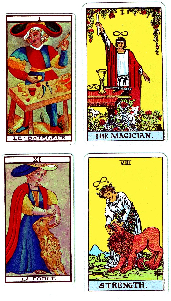 Tarot I. Magician / VIII. Strength