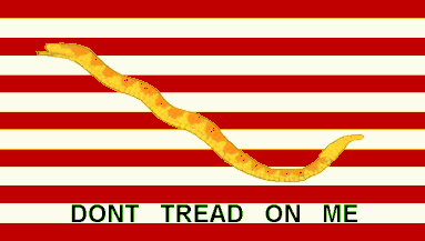 DON'T TREAD ON ME FLAG  with stripes