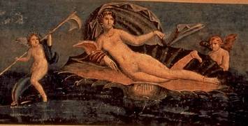 Venus on seashell, Pompeii 1st cent. A.D.
